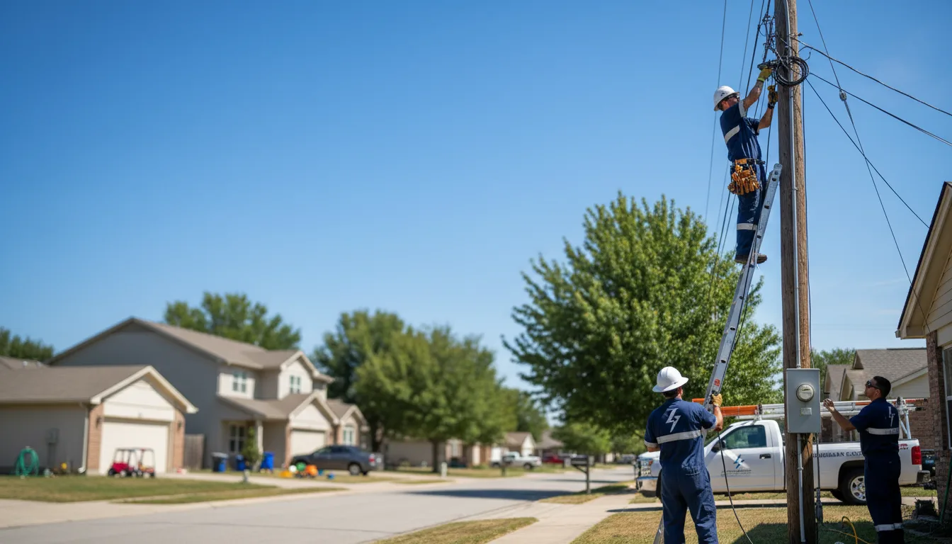 Residential electrician providing installation services in Rosewood, OH